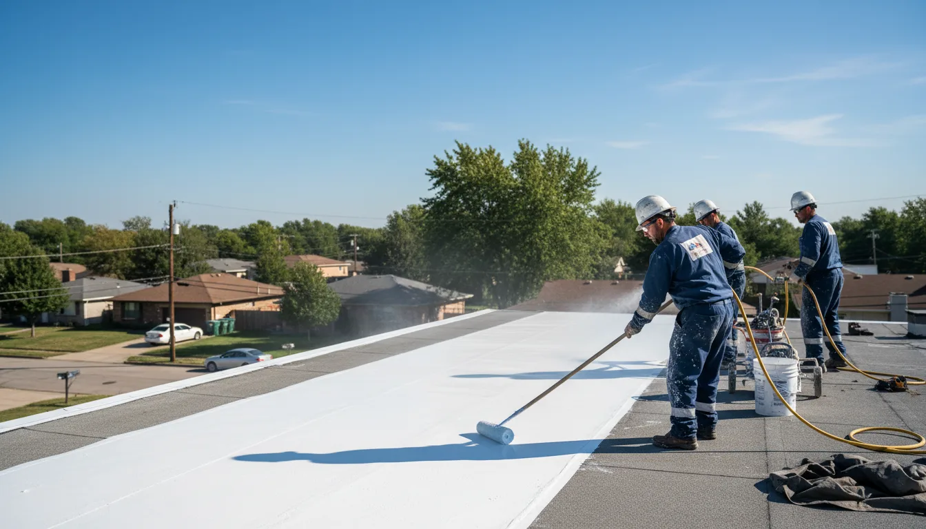Commercial roof coating in Scituate, RI near me